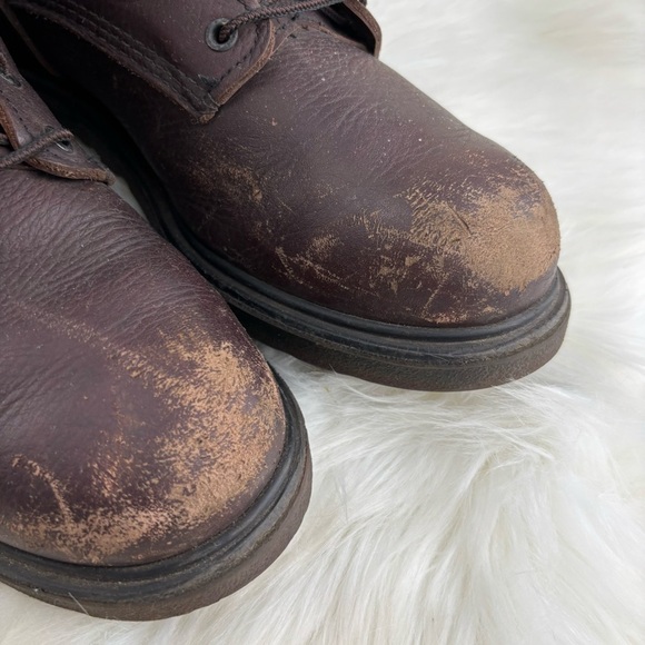Red Wing Brown Leather Boots Lace up with Sturdy Sole size 11 Man - Picture 9 of 14